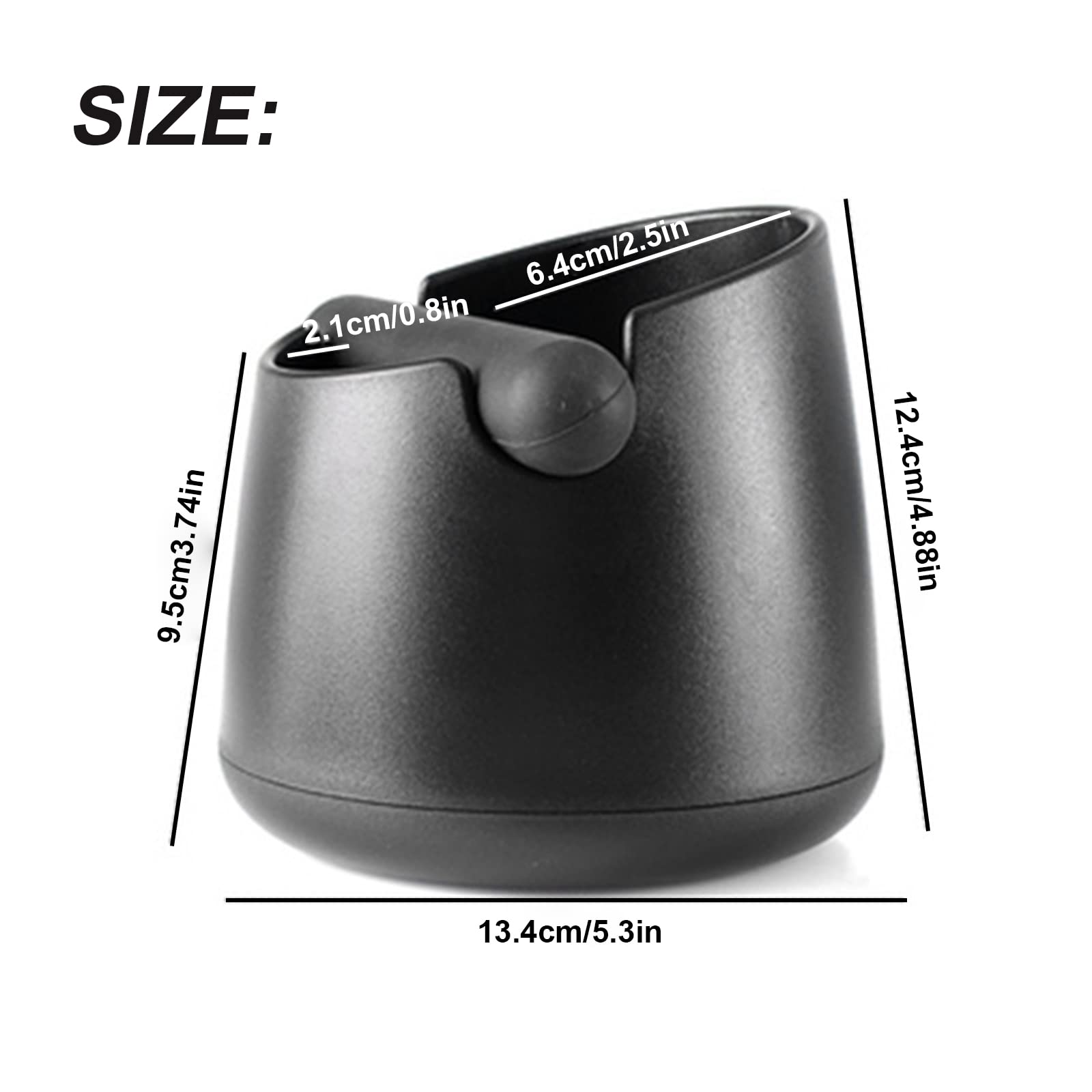 Busta Espresso In Silicone E ABS Con Barra Battente Rimovibile, Cassetto Per Fondi Di Caffè, Antiscivolo, Per Casa E Bar, Dimensioni 13,4 X 12,4 Cm - 5