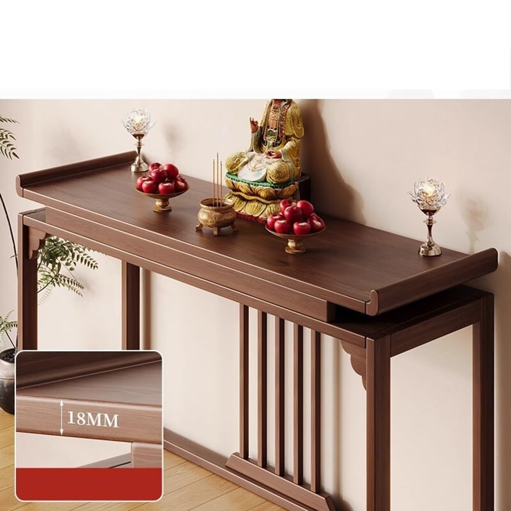 Tavola d'altare Cinese Tavolo consolle in Legno Credenza da Altare in Stile Zen(Grande)
