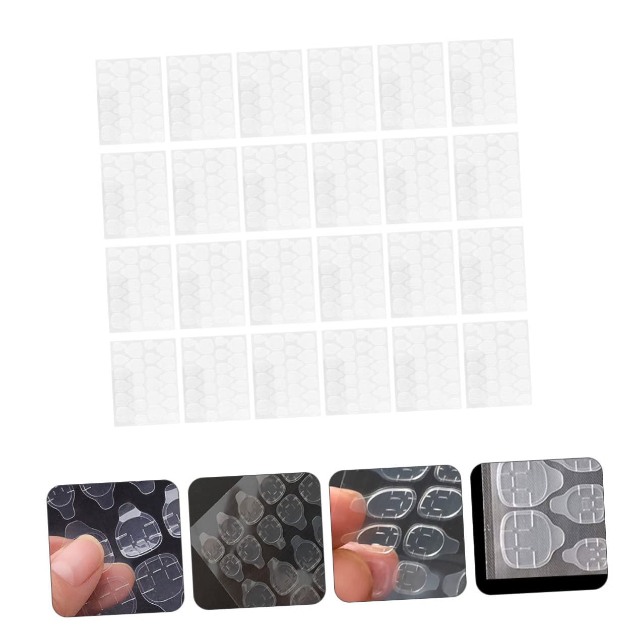 Healvian 200hojas Pegatinas Adhesivas Para Uñas De Gel Jalea Invisibles y Prácticas Para Manicuras Casa y Salones De Belleza