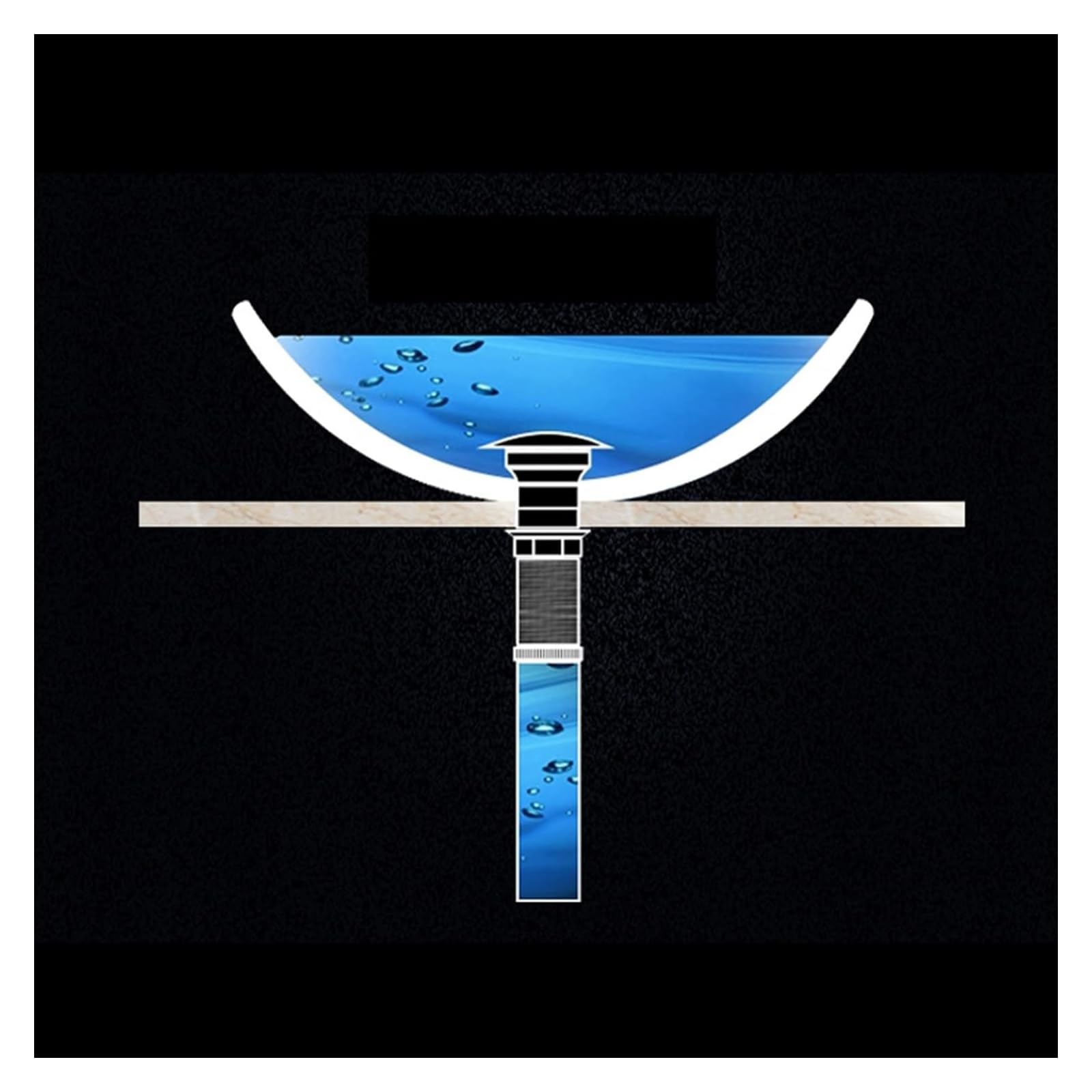 Tapón de desagüe emergente con botón pulsador, desagüe emergente con rebosadero, desagüe emergente for Lavabo de baño, desagüe Cromado A(Chrome D)