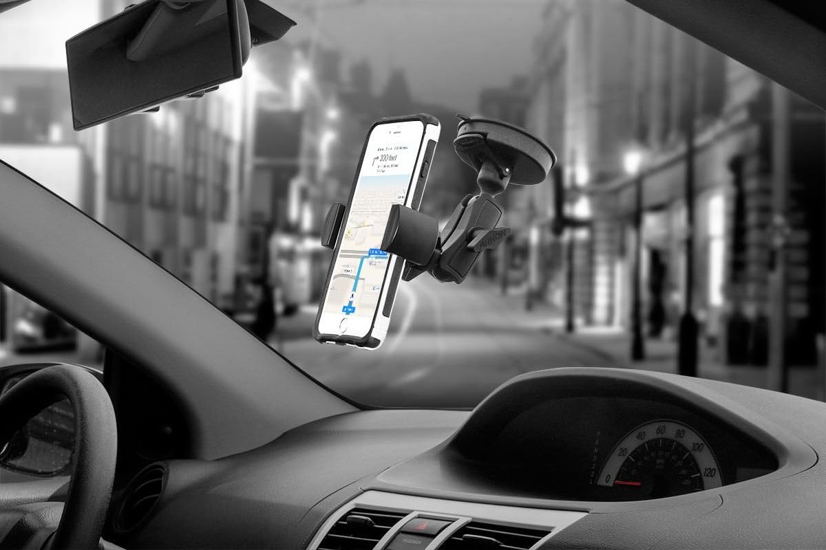 ARKON RoadVise Car Mount Holder for iPhone XS Max XS XR X 8 Galaxy S10 S9 Note 9 8 Retail Black (RV180)