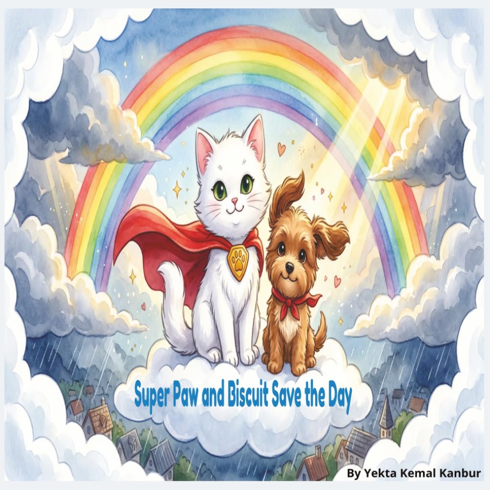 Super Paw and Biscuit Save the Day: A Friendship and Teamwork Bedtime Story Picture Book for Kids Ages 4-6 About Bravery, Kindness and Never Giving Up