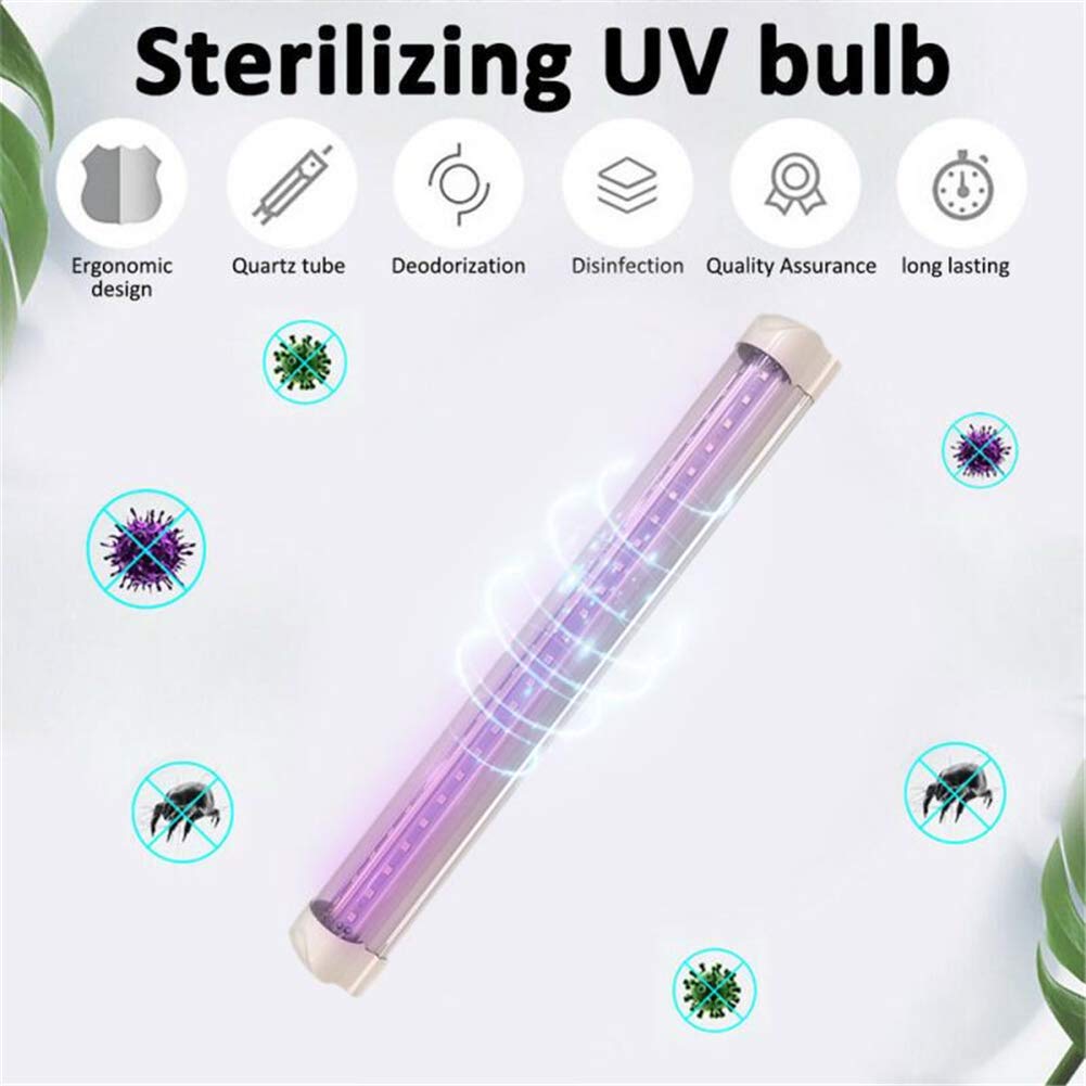 10W UV Esterilizador Lámpara, Handheld portable ultravioleta lámparas de cuarzo Fixture de luz UVC para el filtro de aire del hogar Viajes