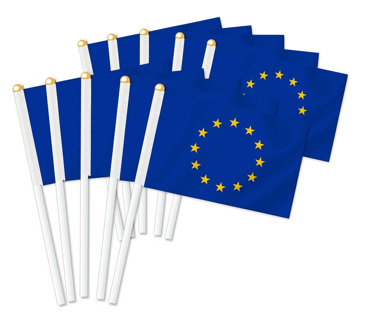 25 PCS european union Handheld Flag,EU Decor Hand Held Flags,Decoration Banner — image 1