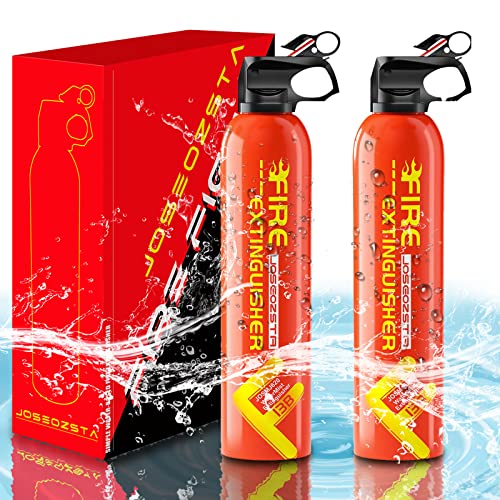 JOSEOZSTA Fire Extinguisher(2 Count)-Extinguisher for Home, car, Work, Camping,Boat-Suitable for Extinguishing Solid Material Fires, Liquid Fires, Charged Material Fires, Cooking Fires (RED) JOSEOZSTA Fire Extinguisher(2 Count)-Extinguisher for Home, car, Work, Camping,Boat-Suitable for Extinguishing Solid Material Fires, Liquid Fires, Charged Material Fires, Cooking Fires (RED)