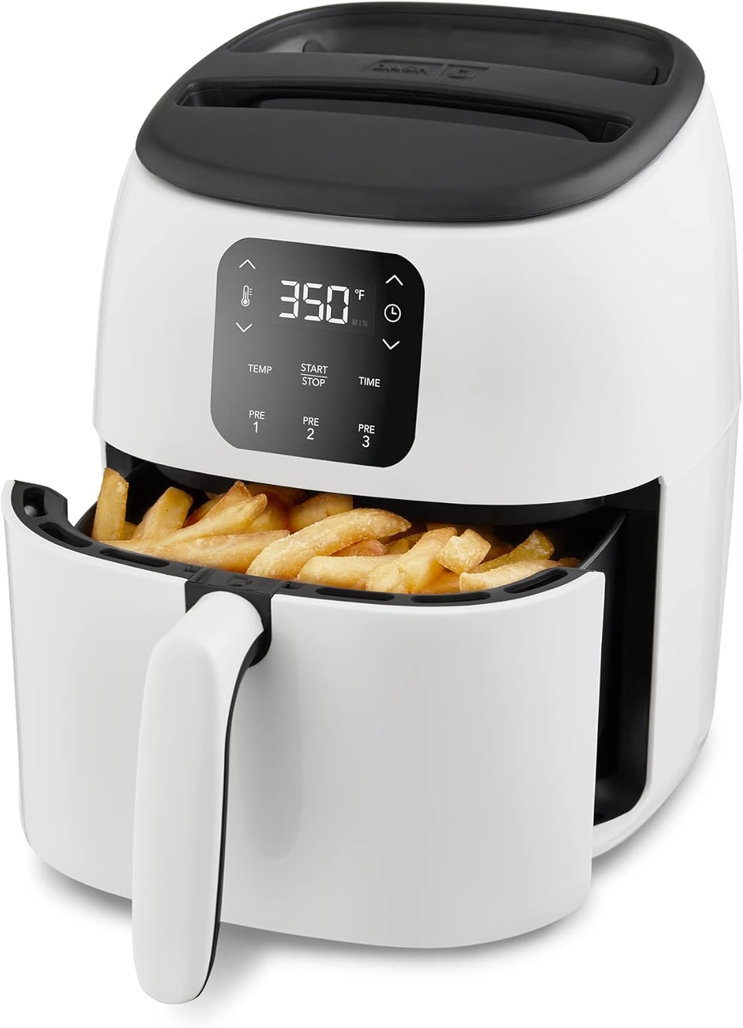 DASH Tasti-Crisp™ Electric Air Fryer Oven, 2.6 Qt., White – Compact Air Fryer for Healthier Food in Minutes, Ideal for Small Spaces – Auto Shut Off, Digital, 1000-Watt DASH Tasti-Crisp™ Electric Air Fryer Oven, 2.6 Qt., White – Compact Air Fryer for Healthier Food in Minutes, Ideal for Small Spaces – Auto Shut Off, Digital, 1000-Watt