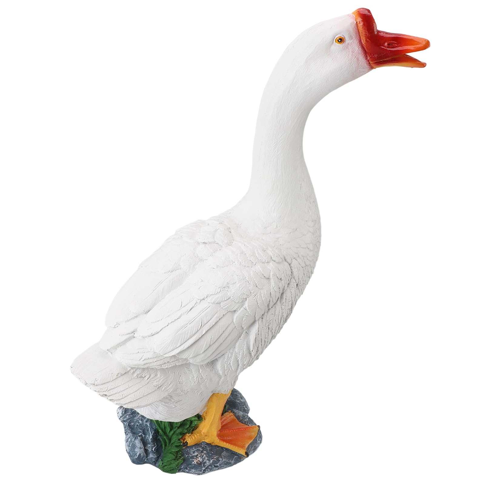 Tbest Realistyczna Figurka Gęsi do Dekoracji Ogrodu na Zewnątrz (styl 1)