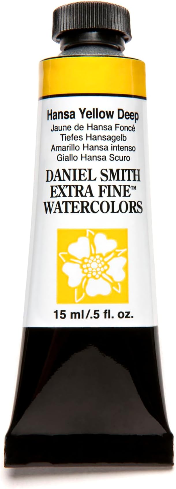 Hansa Yellow Deep Extra Fine Watercolor 15ml Paint Tube, 5 Fl Oz (284600040)
