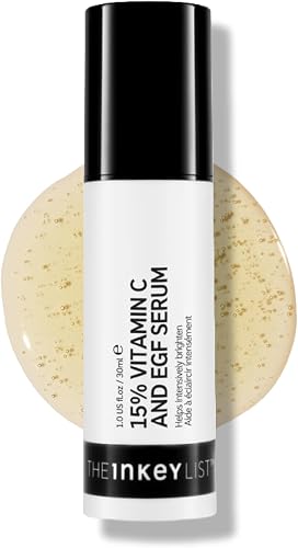 The INKEY List 15% Vitamin C and EGF Serum Helps to Intensively Brighten All Skin Types 30ml
