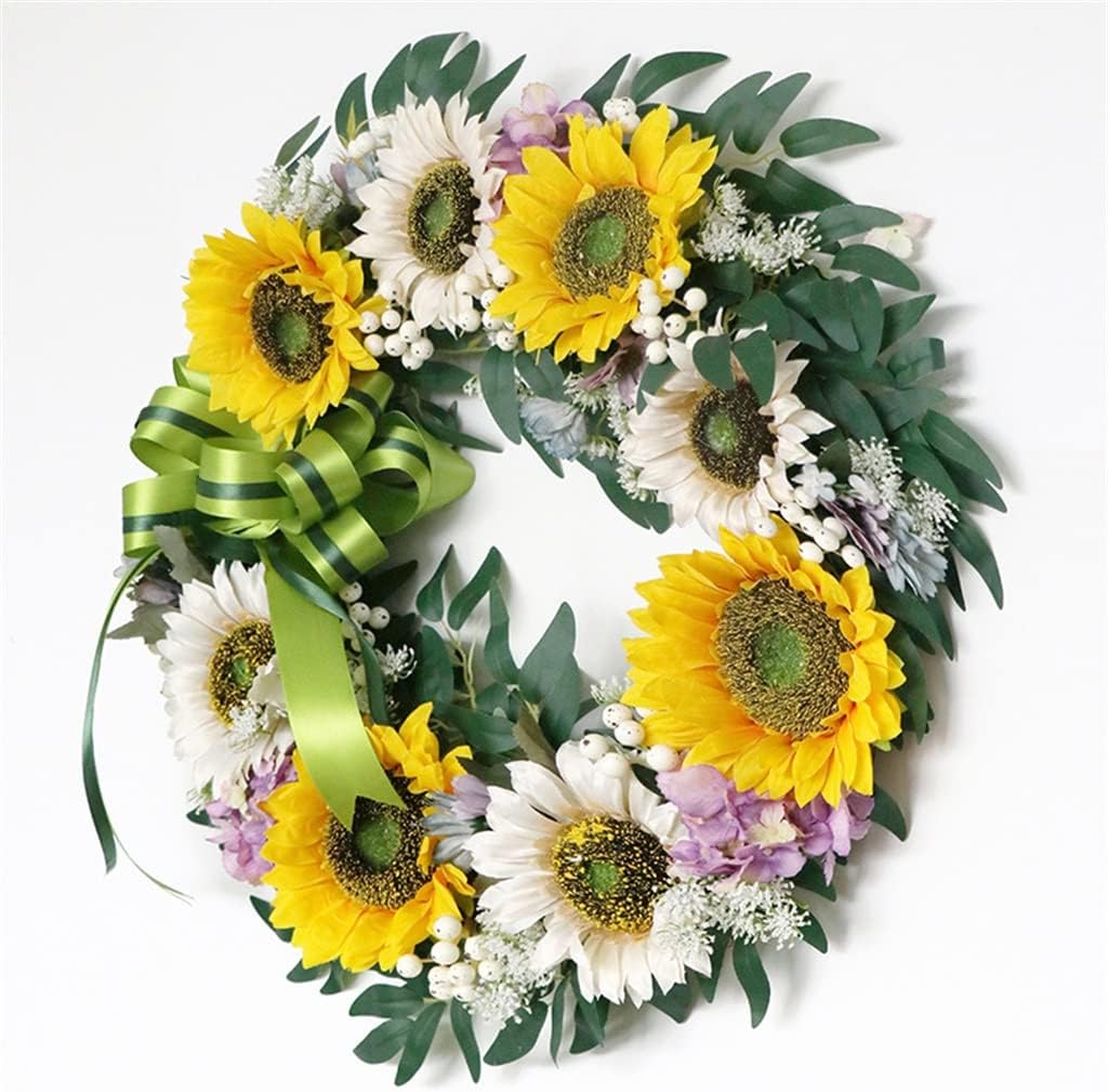 Simulated Sunflower Garland Spring Wedding Decoration Home Patio Door Hanging Wall Decoration