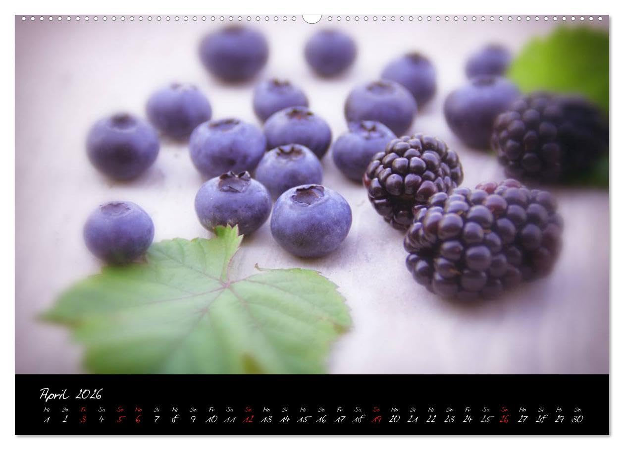 Frische Früchte Kalender (Wandkalender 2026 DIN A2 quer), CALVENDO Monatskalender: Ein toller Küchenkalender aus frischen Früchten. Ob exotische oder ... appetitlich anzusehen. (CALVENDO Gesundheit)