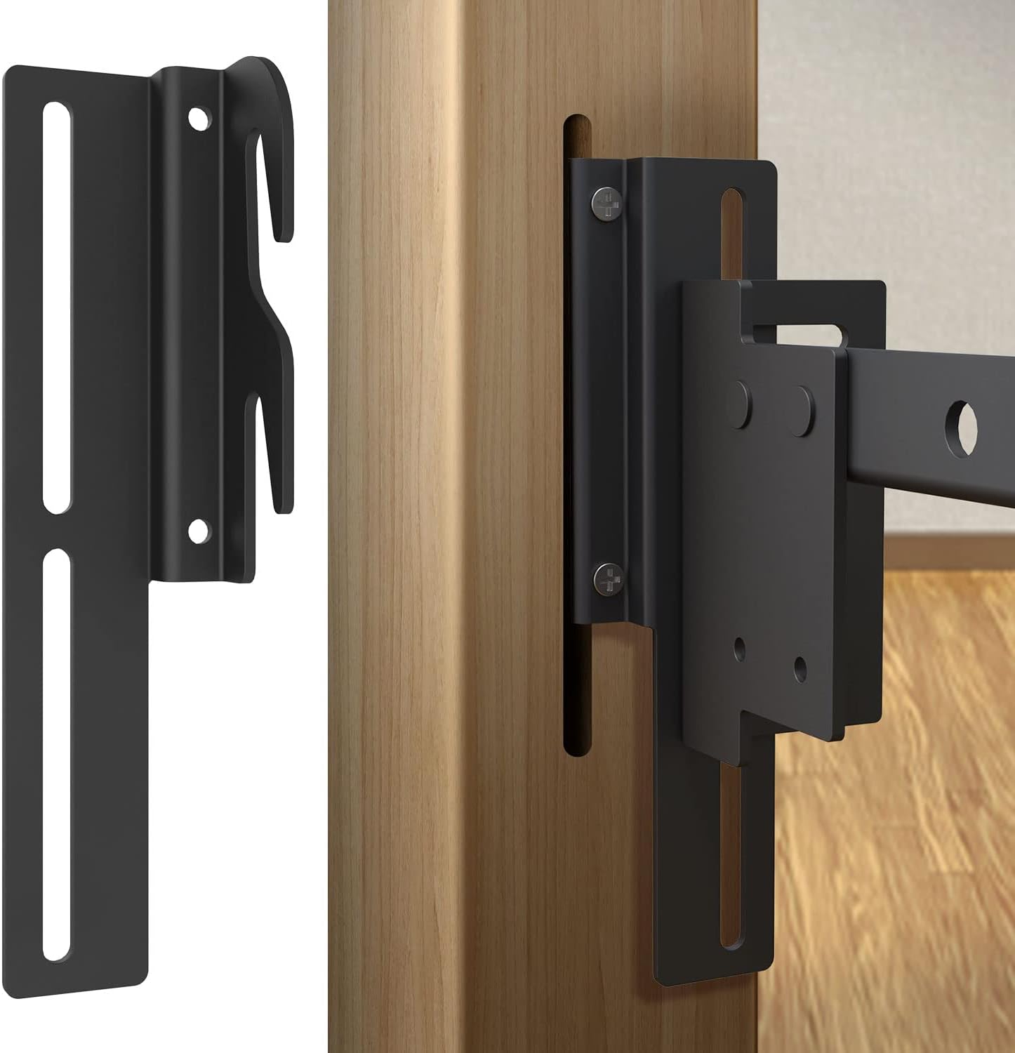 2Pcs 711 Bed Frame Brackets for Headboard or Footboard,BoltOn to Hook