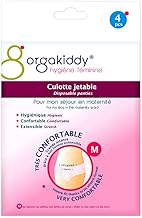 ORGAKIDDY Culotte Maternité Jetable, Taille M, 42-44, Blanc, 4 Unités