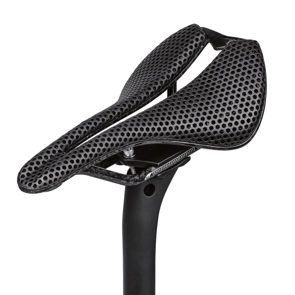 Siodełko rowerowe z nadrukiem 3D, lekkie/miękkie/oddychające/wodoodporne, uniwersalne siedzisko do miejskiego/wyścigowego/MTB siodełka 145 mm (255 x 140 mm)