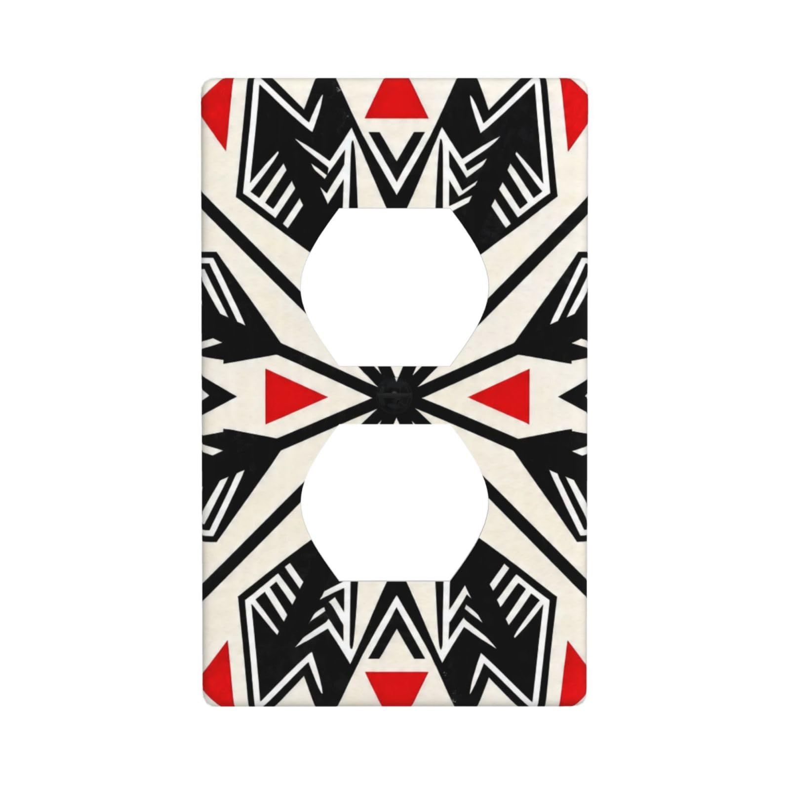 Arrow Tribal Black Unbreakable Polycarbonate Switch Plate-1 Gang Screwless Wall Plate for Home Office