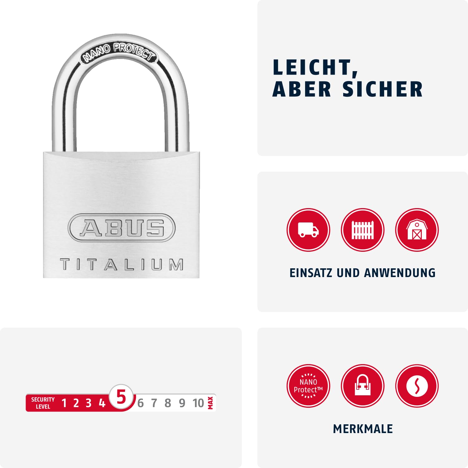 ABUS Kłódka Titalium - 64ti/40-569548