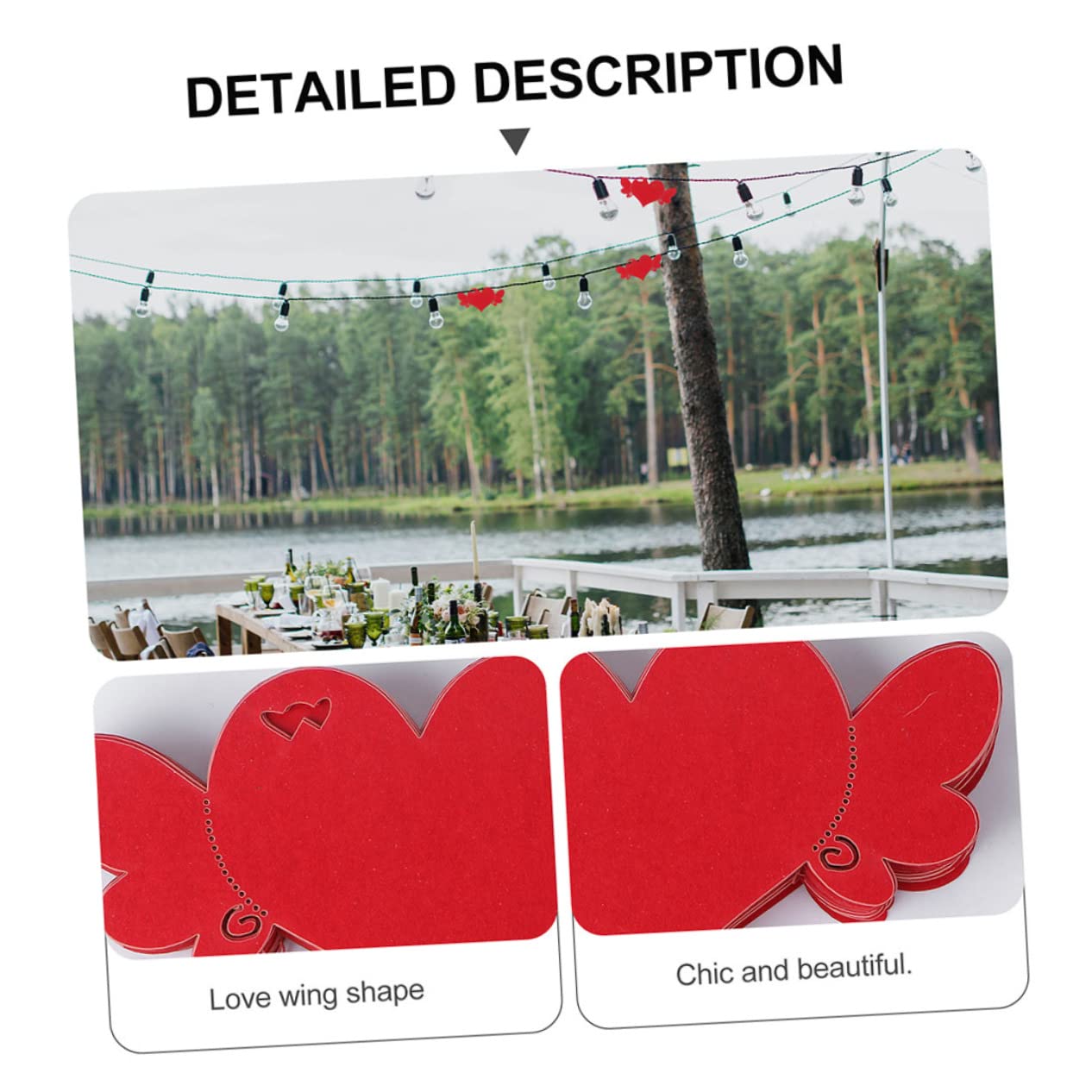 Gadpiparty 2 Sätze Liebe Wunschkarte Aufkleber Gold Einladung Leer Kleine Karten Mit Umschlägen Party Geschenkkarte Zum Valentinstag Hohle Herzetiketten Jubiläum Papier Rot 100 Stück * 2