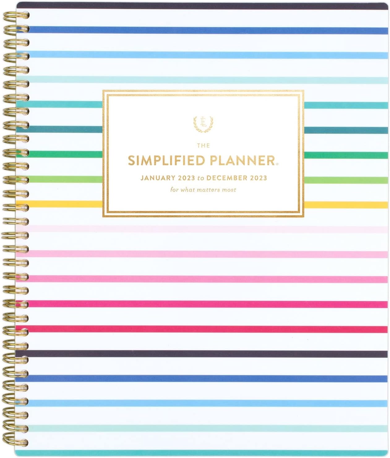 AT-A-GLANCE 2024 Weekly & Monthly Planner Simplified By Emily Ley For At A Glance 8 1 2 X 11 Large Customizable Lilac Pinstripe El17 901 24 - View #3