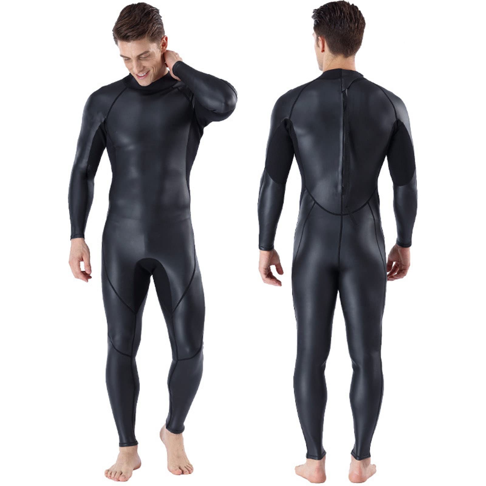 Muta 3MM Triathlon Mute Da Sub In Pelle Liscia Super Elastico, Caldo E Riduce La Resistenza for Nuoto/surf/snorkeling/immersioni Subacquee/kayak/sport Acquatici
