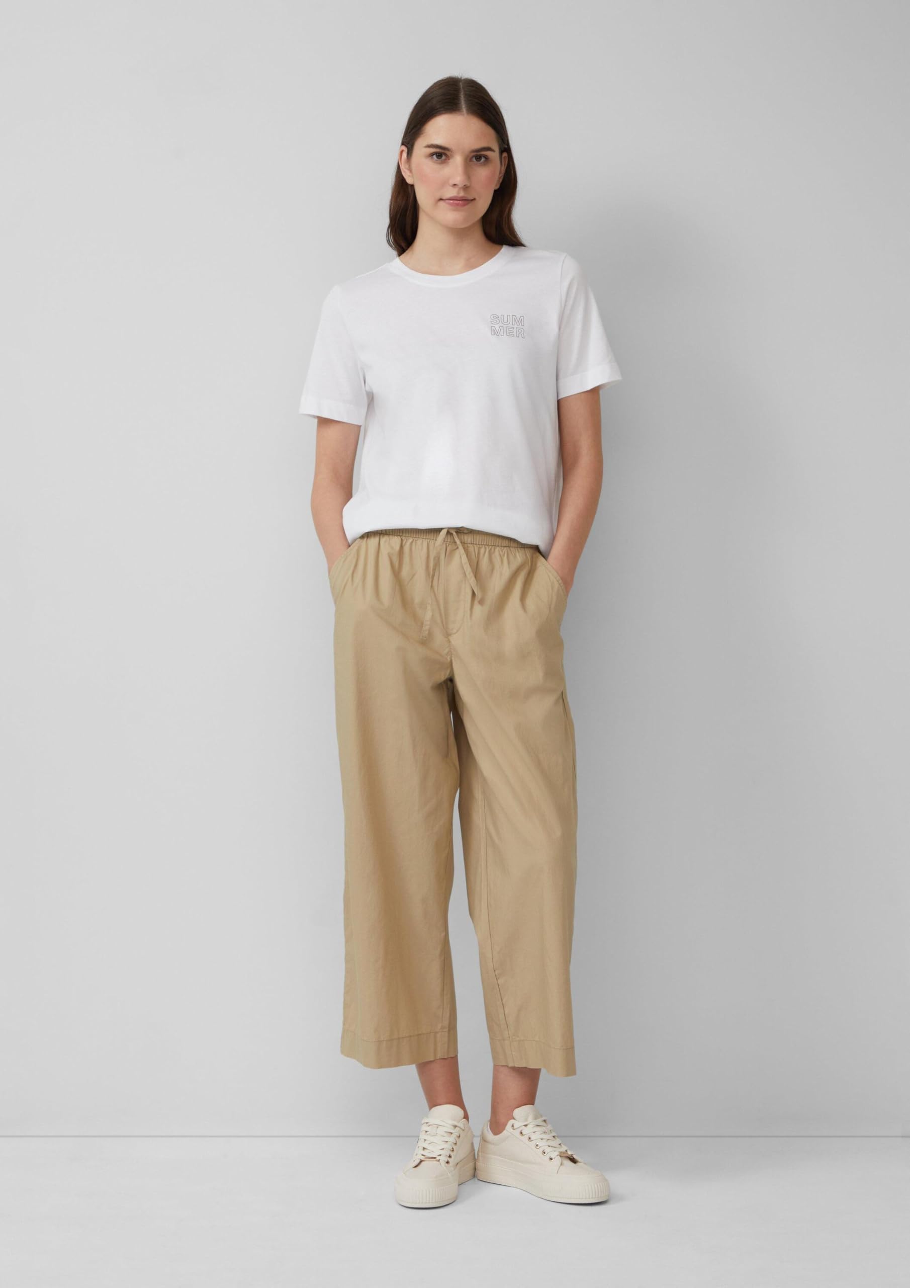 s.Oliver Leichte Culotte aus Baumwollmix im Relaxed Fit