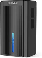 BEDRED CT11 95oz Quiet Dehumidifier for 1000 Sq Ft - Auto Shut-Off, 7-Color Ambient Light, Sleep Mode for Bedroom, Basement, RV (Black)