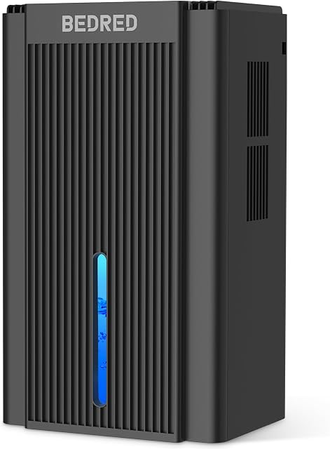 Dehumidifier, 95OZ Dehumidifier for Home 1000 Sq.Ft - Quiet with Auto Shut Off & Relaxing 7 Color Ambient Light,Ideal for Livingroom, Bedroom, Basement(Black)