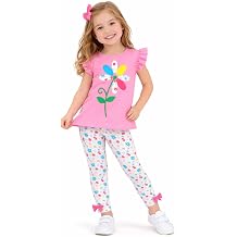 HILEELANG Toddler Girl Easter Outfit Spring Summer Cotton Leggings Pants Tees Shirts Clothing Sets