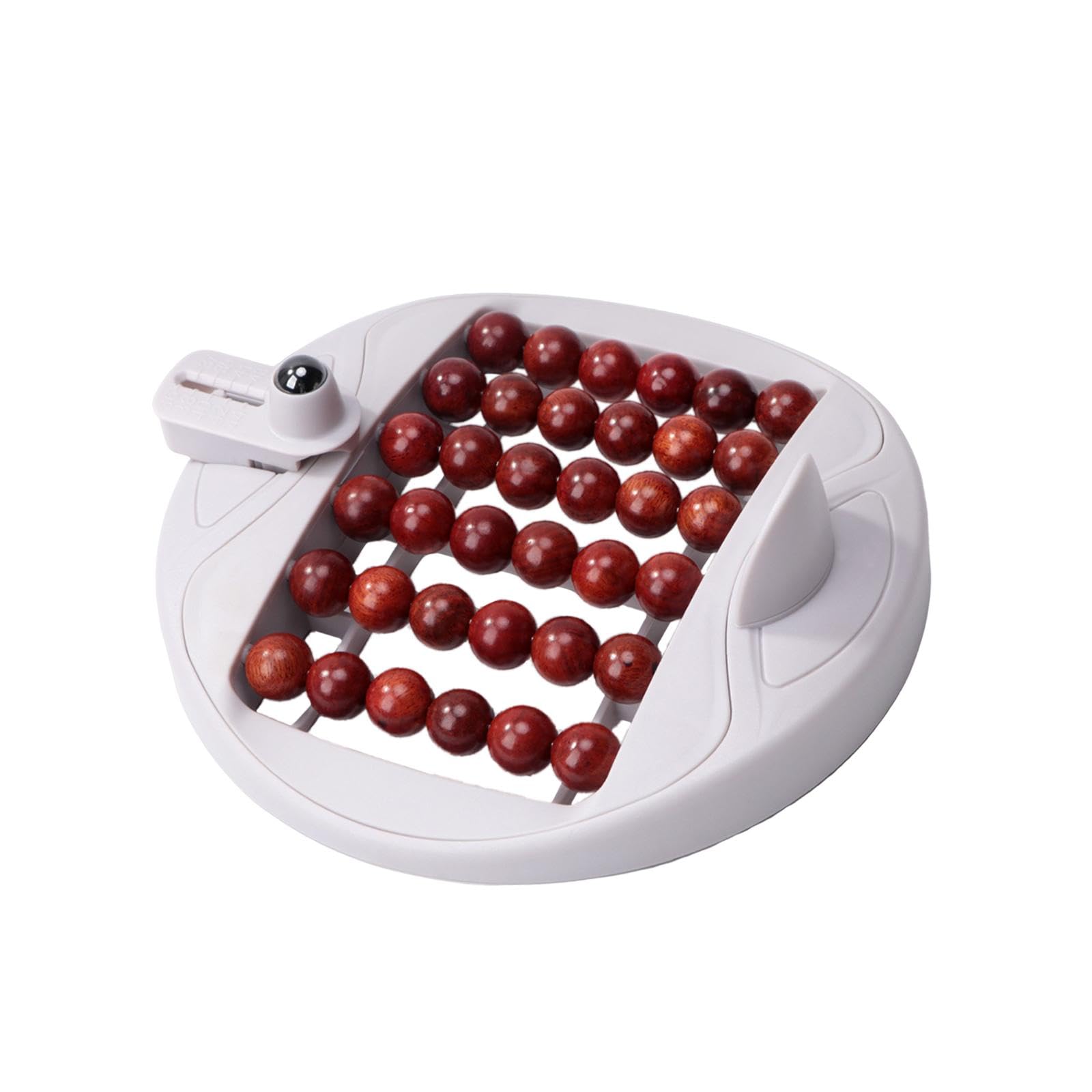 predolo Rodillo de masaje para pies, manual, ergonómico, ligero, de varias filas, para masaje de tejido profundo, de madera, para reflexología, para hombres y, Gris