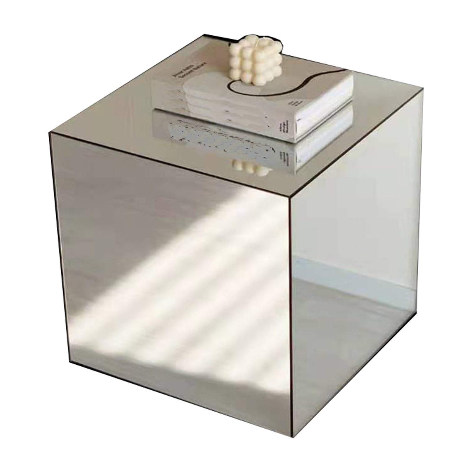 Amazon｜ミラーアクリルサイドテーブル、スクエアアクリルテーブル