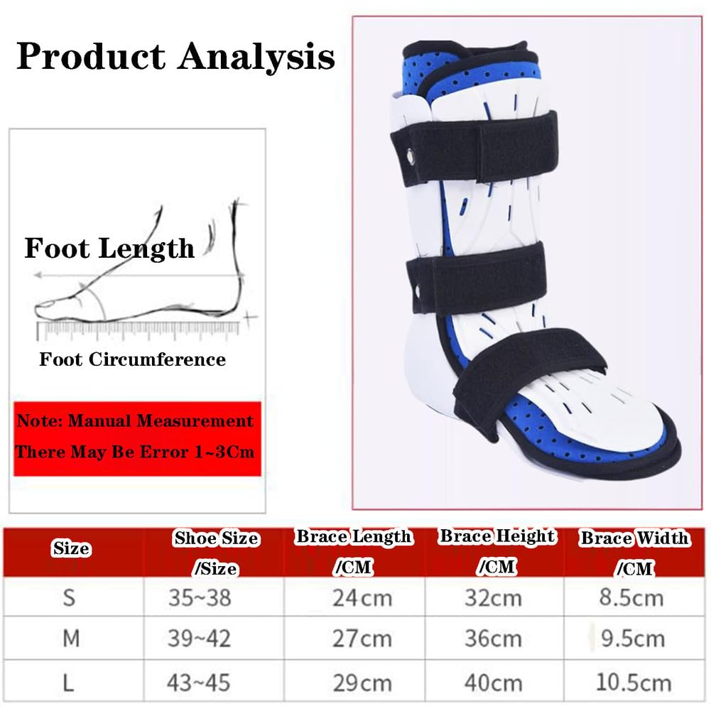 Inmovilizador Ortopédico para Dormir, Férula Nocturna Unisex para Fascitis Plantar, Soporte para Pies Caídos para Tratar La Fascitis Plantar Y La Tendinitis Aquílea, Talla A, Par, Talla L