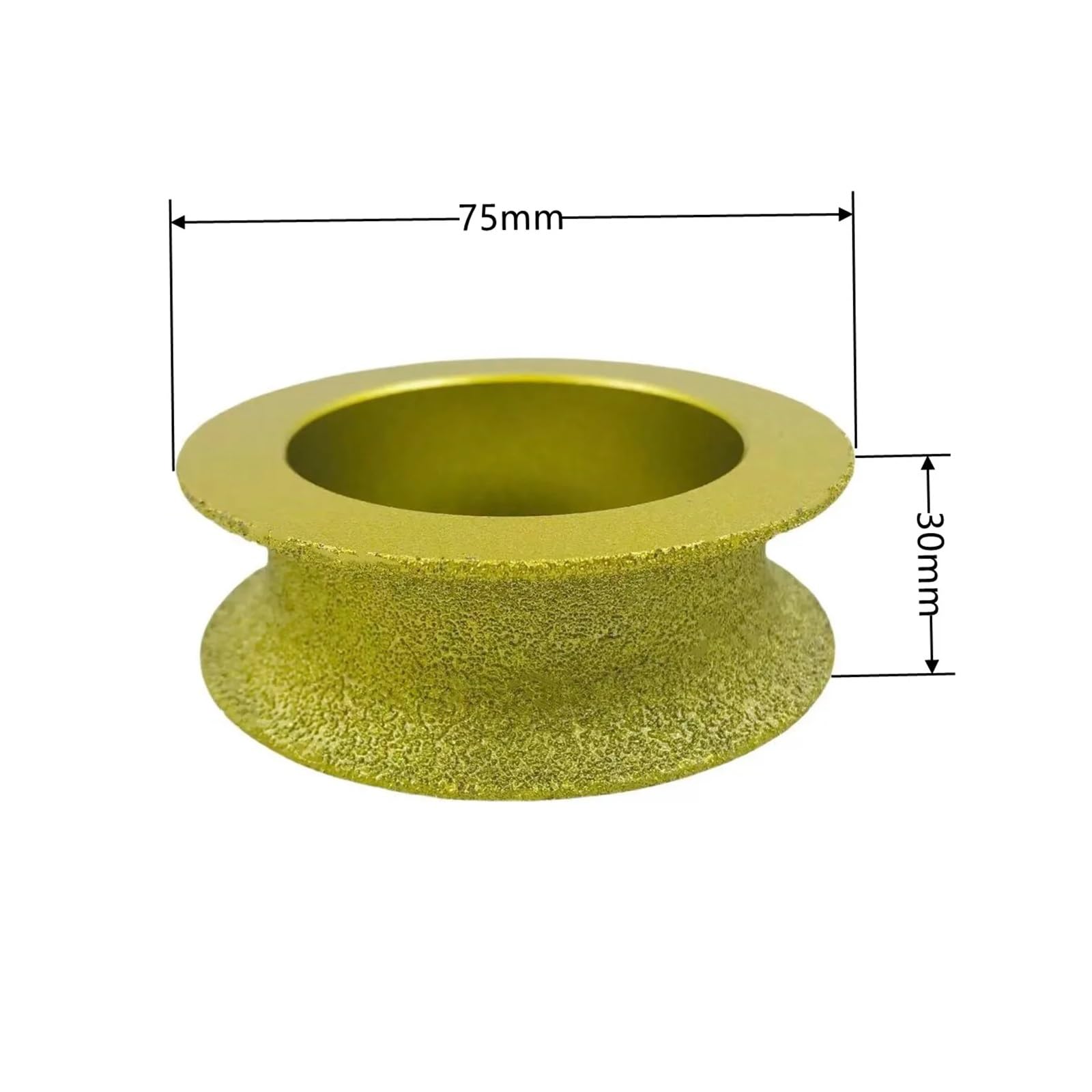 Ściernice, tarcze do rzeźbienia, Diamentowa tarcza szlifierska z pełnym zaokrąglonym ostrzem, lutowana na sucho w próżni(1pcs-30mm)