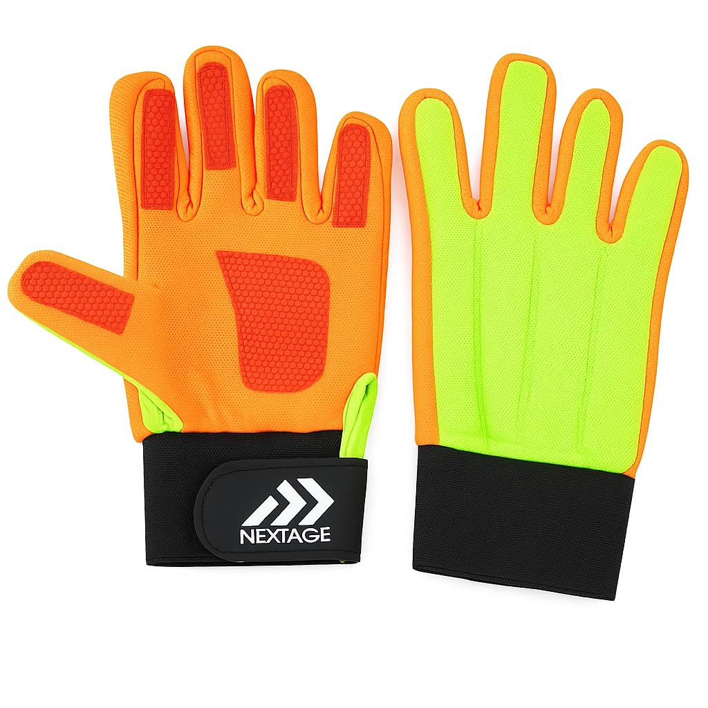 Nextage Football Goalkeeper Gloves for Kids Under 8 to 13 Years Age Group - Goalkeeping with Finger Protection for Boys and Girls, Lightweight Breathable Durable Children Feature Specific Cloth