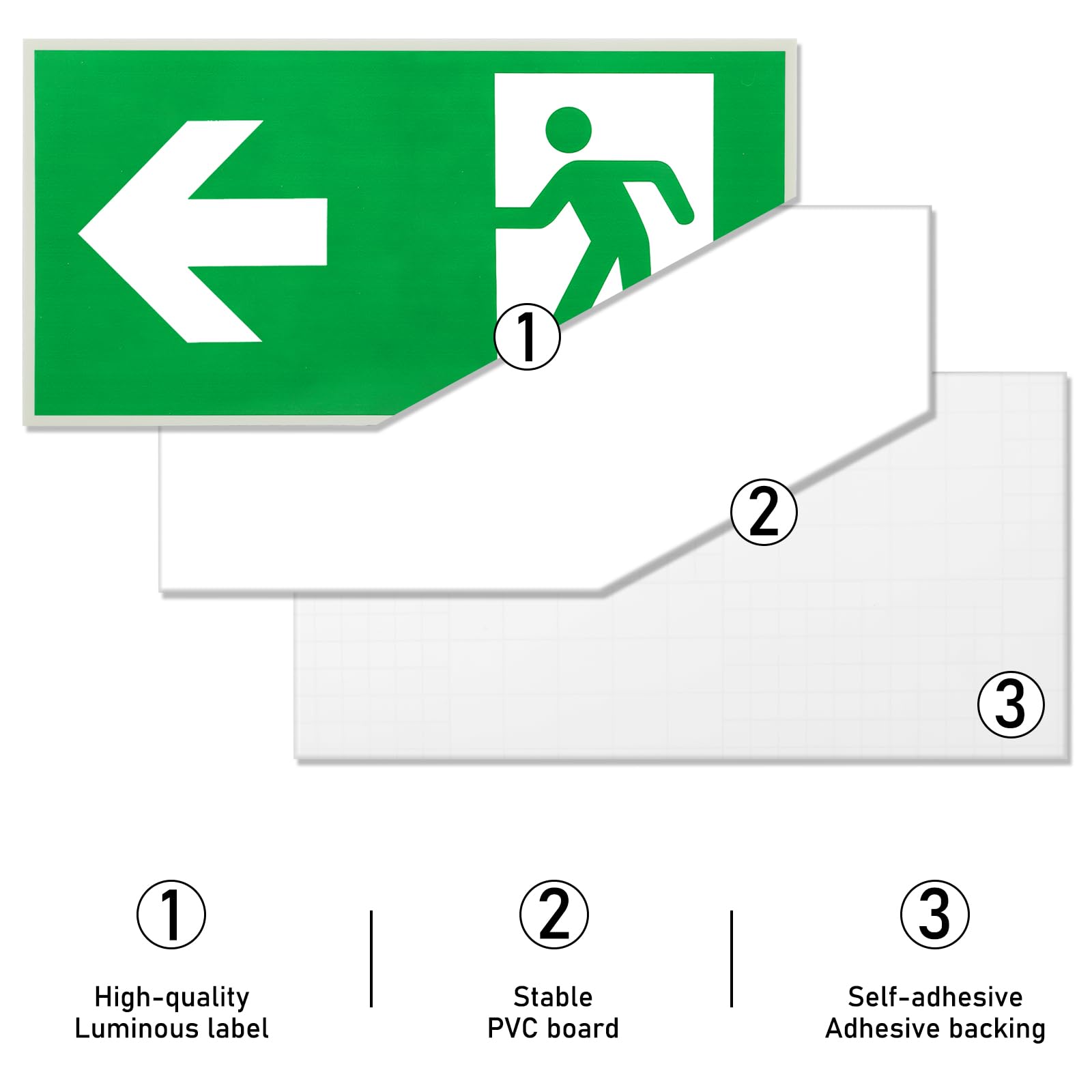 Cartello segnaletico alluminio 25X31 Uscita di Emergenza FRECC