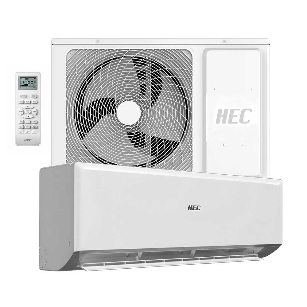 HEC - Aire Acondicionado Split Mural A++/A+ - Wifi - Aire Inteligente - Ventilador 5 Velocidades - Sistema Dry - Bomba de Calor -R32 - (3.5KW - 3010 Fg) (12.000 BTU)