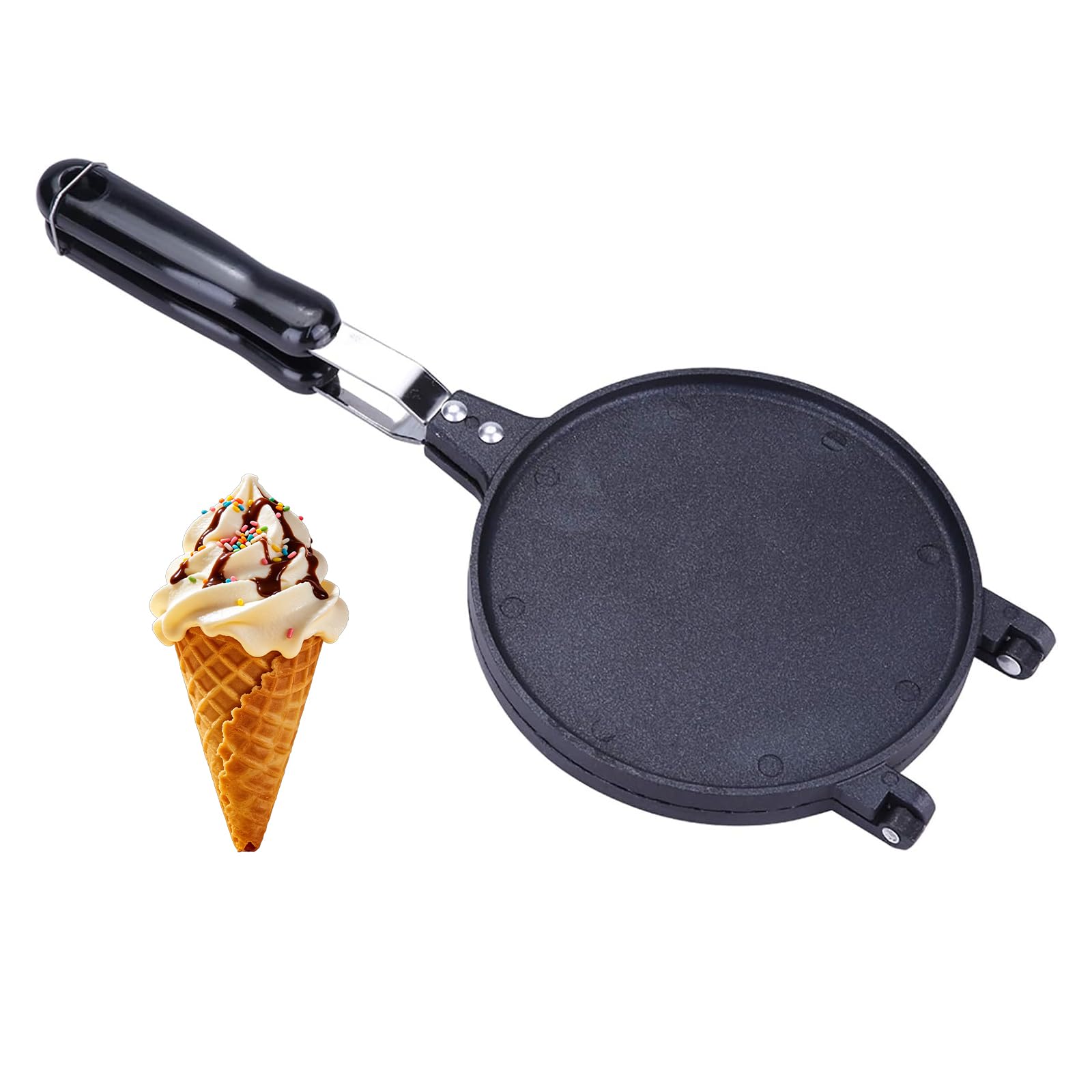 Jerliflyer Egg roll maker,non stick waffle cone making mold eggroll roller machine baking tool-image-16