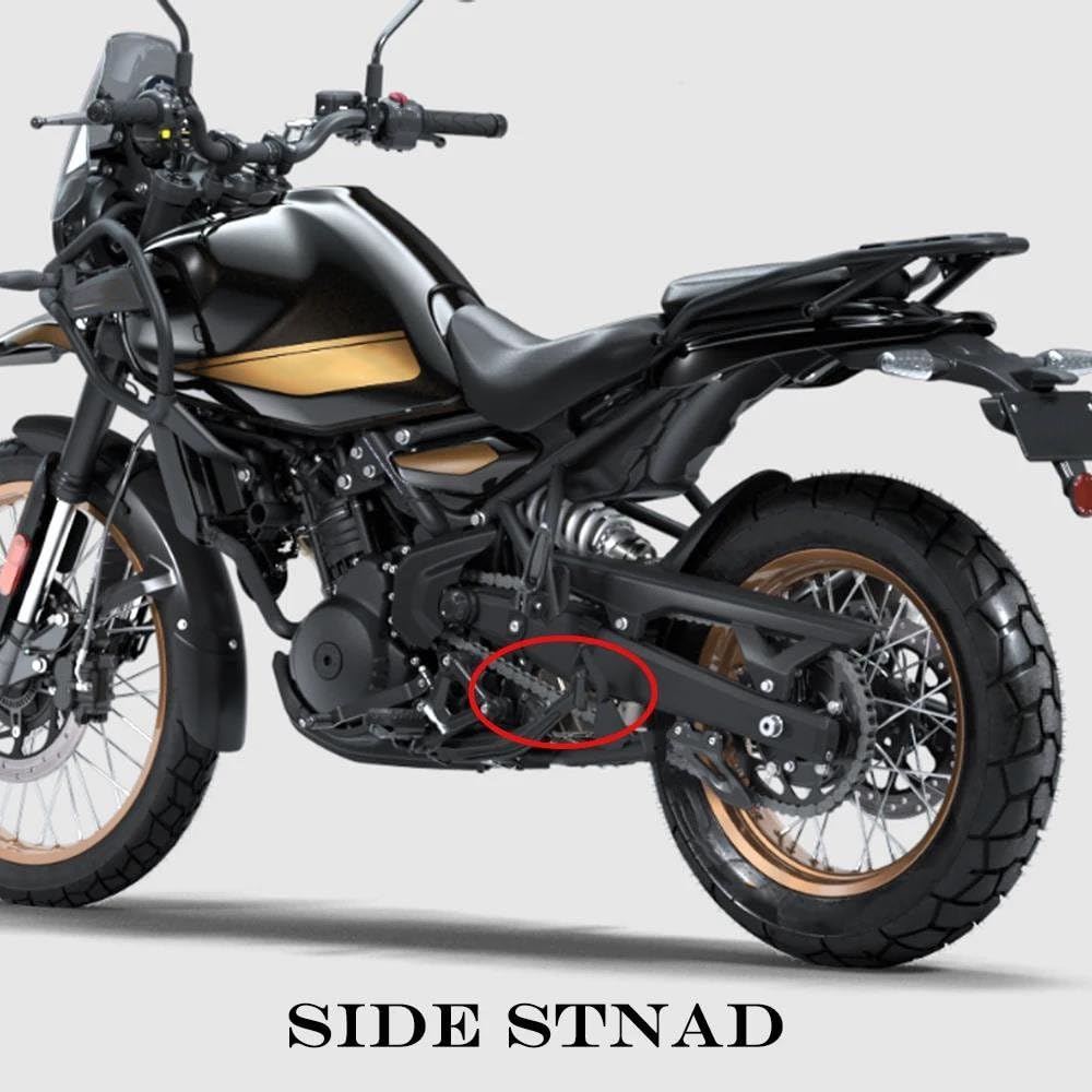 Piastra di Supporto per cavalletto Laterale, Estensione per cavalletto da Moto per Royal Enfield, Himalayan 450, Himalayan450 2024-2026, Grigia.