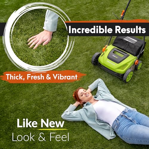GreenSweep TurfoMax | Artificial Grass Electric Turf Sweeper, 5 Adjustable Height Settings, Foldable Handle, Collection Bag Included, Restores Flattened Turf & Removes Debris by GreenSweep - Image 6
