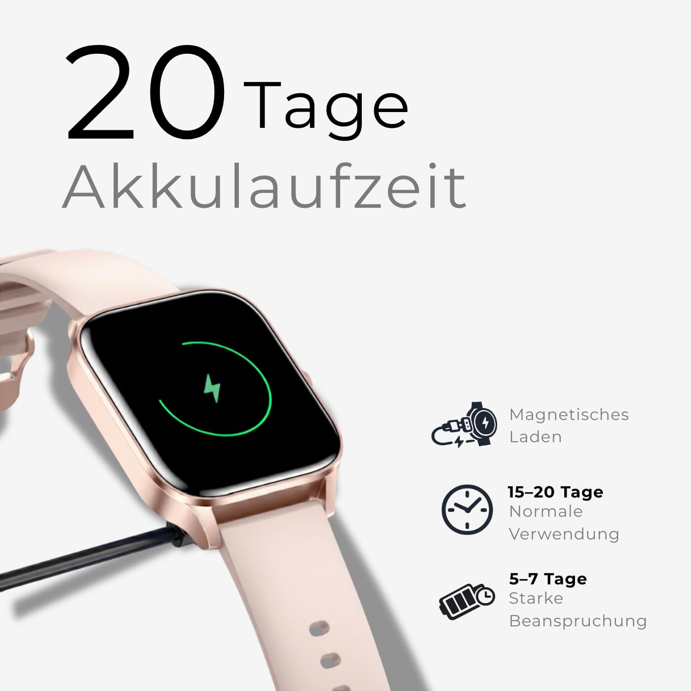 Smartwatch damski, złoty, 1,95" zegarek fitness z funkcją telefonu, tracker fitness do systemów Android i iOS, wodoszczelność IP68, zegarek sportowy z pulsometrem, krokomierzem i monitorem snu