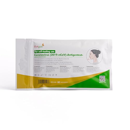 Hotgen Corona Schnelltest Selbsttest Antigentest auf SARS-CoV-2, 10 Stück (1er