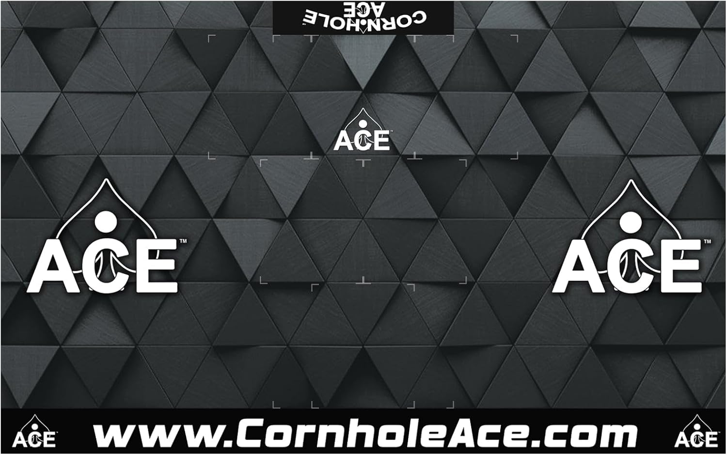 CornholeAce ACE Cornhole Pitch Pad Set - Includes 2 Cornhole Mats