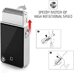 Men Electric Face Care Beard Trimmer Ultra Thin Wet/Dry Rechargeable with USB Foil for Skin Grooming Men