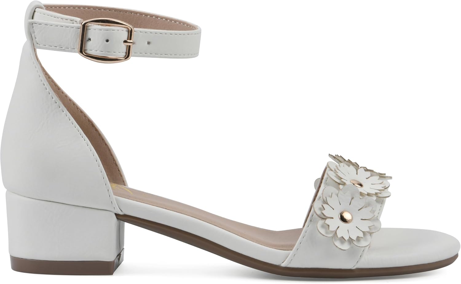WHITE MOUNTAIN KIDS Girls' Emerge Mini-Heeled Floral Sandal