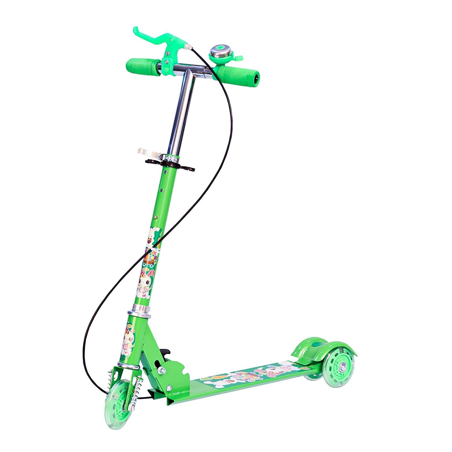 Bestonl Road Runner Kick Scooter for Kids Ages 3-14 Years Old Boy with 3 Wheel LED Lights, Adjustable Level Handlebar & Foldable Design & Lean-to-Steer, Weight Capacity 75 kgs Kick Scooter (Green) (B0CFV8KHGN) Amazon Price History, Amazon Price Tracker
