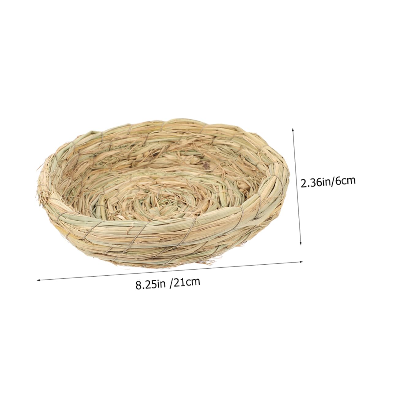 Nido De Pájaros De Tejida para Aves Pequeñas Casa De Cría Natural para Palomas Conejos y Decoración De Jardín Material Resistente y Acogedor