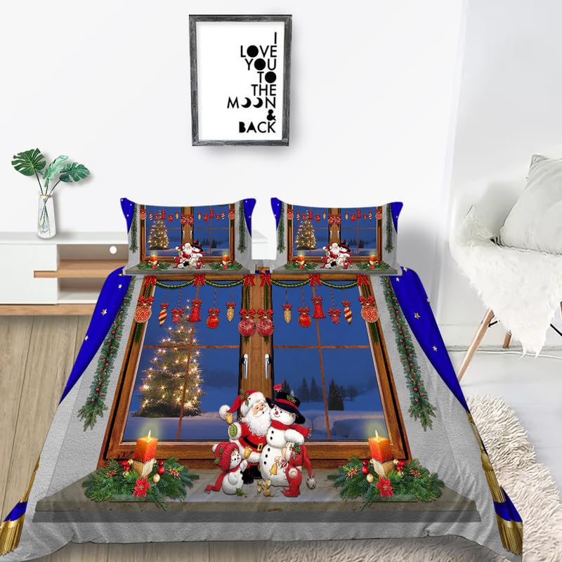 Parure de lit 240 x 260 de Noël pour créer une chambre parentale cocooning en hiver