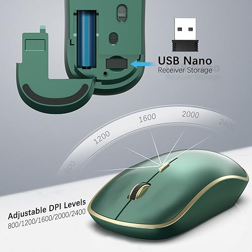 Miniatura 3 de Teclado y ratón inalámbricos Oro Negro