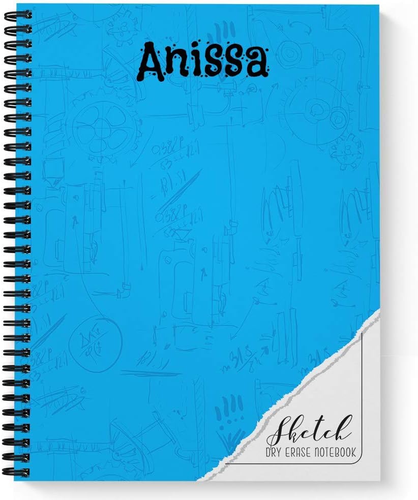 Sketch Personalized Reusable DryErase Spiral Notebook, 12