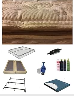 Queen Softside Waterbed with Organic Pillowtop & semi Wave Water Mattress