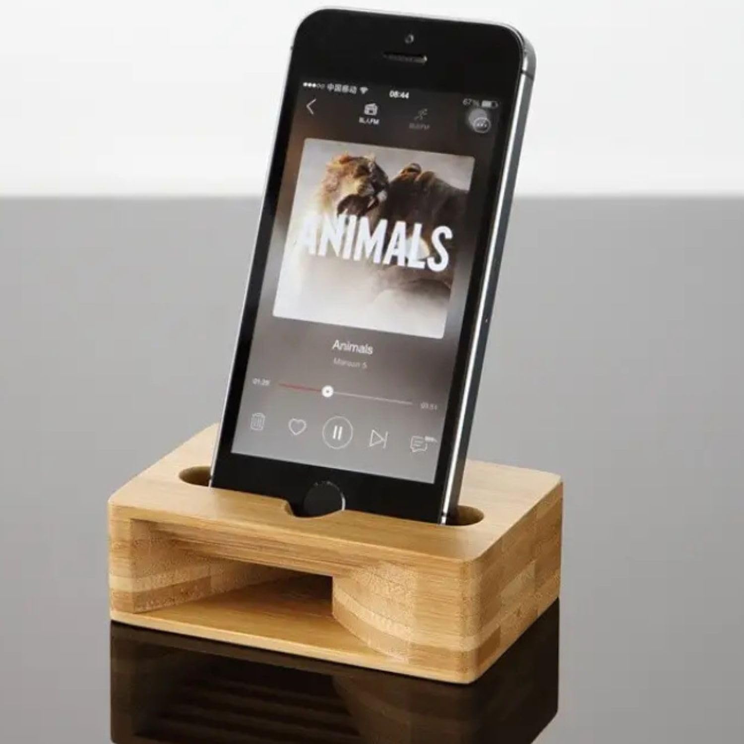 co-Friendly Bamboo Sound Amplifier – Portable Smartphone Holder-picture-31