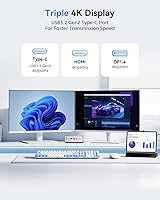 Vista 6 de KAMRUI Pinova P2 Mini PC, AMD Ryzen 4300U (Beats 3550H/3500U/N150, hasta 3.7 GHz) Mini computadoras, 16 GB RAM 1 TB SSD Mini computadoras